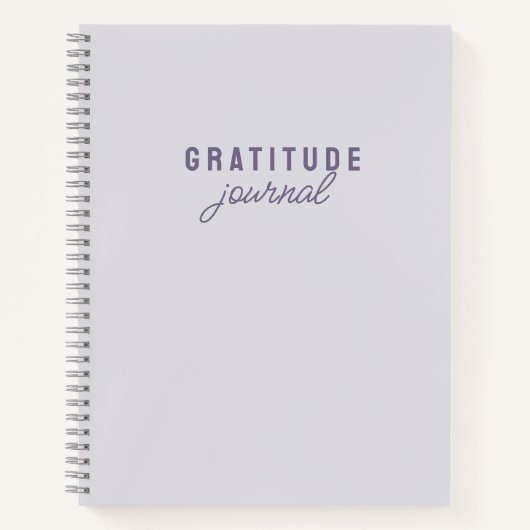 Simple Lila Gratitude Journal Notitieboek (Voorkant)