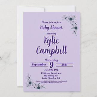 Simple Line Art Boho Baby shower Invitation Kaart