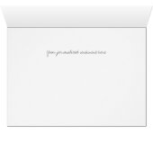 Simple Line Art Floral Bouquet Editable Note Kaart (Binenzijde Horizontaal (Onderkant))
