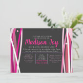 SIMPLE LINES Uitnodiging voor Joodse Baby-naamgevi (Staand voorkant)