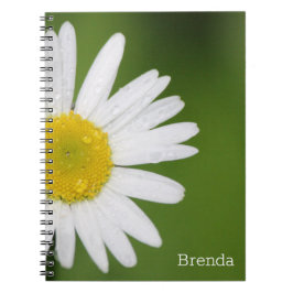 Simple Little Daisy Flower Spiral Notitieboek