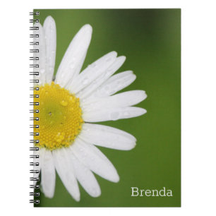 Simple Little Daisy Flower Spiral Notitieboek
