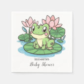 Simple Little Frog Baby shower Servet (Voorkant)