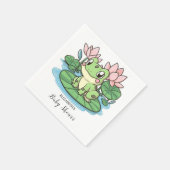 Simple Little Frog Baby shower Servet (Hoek)