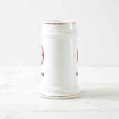 Simple Logo and Text Business Beer Stein Custom Bierpul (Center)