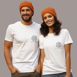 Simple Logo and Text Business Corporation T-shirt