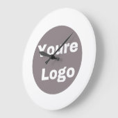 Simple Logo and Text Business  personallze Grote Klok (Hoek)