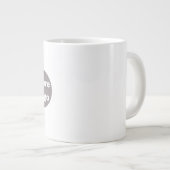 Simple Logo and Text Business  personallze Grote Koffiekop (Voorkant rechts)