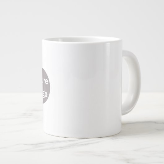 Simple Logo and Text Business  personallze Grote Koffiekop (Voorkant rechts)