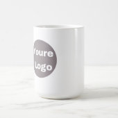 Simple Logo and Text Business  personallze Koffiemok (Center)