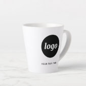 Simple Logo and Text Business Promotional Latte Mok (Rechterhoek)