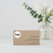 Simple Logo and Text Customer Loyalty Card Visitekaartje (Staand voorkant)