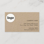 Simple Logo and Text Customer Loyalty Card Visitekaartje (Voorkant)