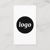 Simple Logo and Text Vertical Visitekaartje (Achterkant)