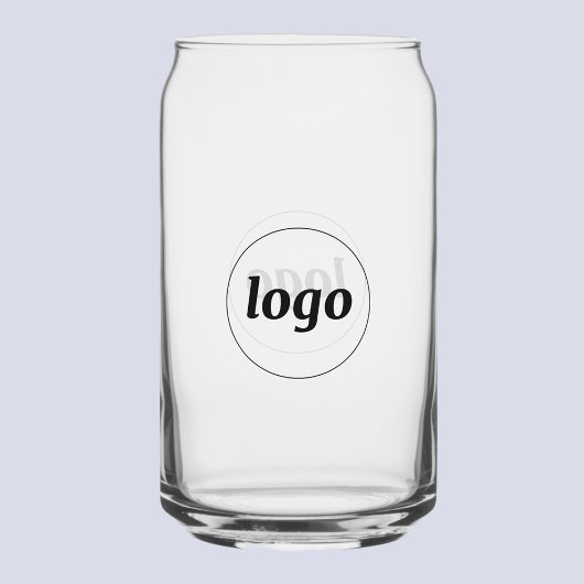 Simple Logo Branded Promotional Business Blikvorm Glas