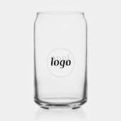 Simple Logo Branded Promotional Business Blikvorm Glas (Achterkant)