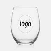 Simple Logo Branded Promotional Business Wijnglas Zonder Voet (Achterkant)
