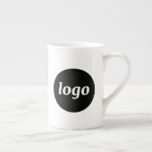 Simple Logo Branding Business Promotional Porselein Kop (Rechts)