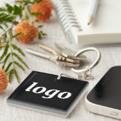 Simple Logo Branding Promotional Business Sleutelhanger (Voorkant Rechts)