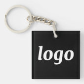 Simple Logo Branding Promotional Business Sleutelhanger (voorkant)