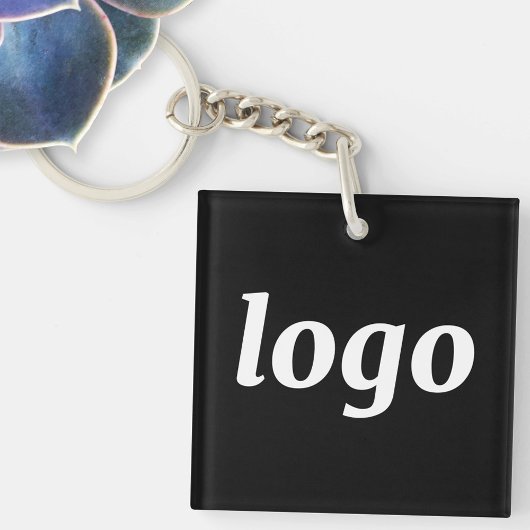 Simple Logo Branding Promotional Business Sleutelhanger