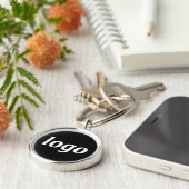 Simple Logo Branding Promotional Business Sleutelhanger (Zijkant)