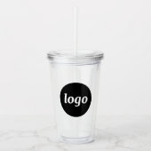 Simple Logo Business Branding Promotional Acryl Drinkbeker (Voorkant)