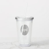 Simple Logo Business Branding Promotional Acryl Drinkbeker (Achterkant)