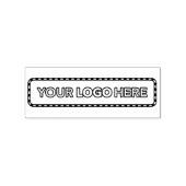 Simple Logo Business Branding Rubber Stamp Rubberstempel (Afrduk)