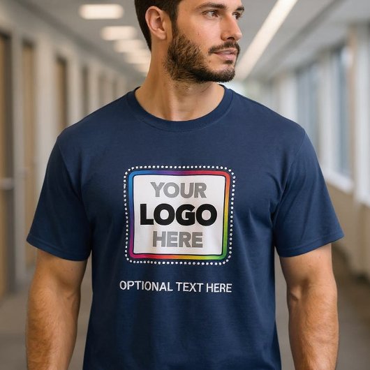 Simple Logo Business T-Shirt with Optional Text
