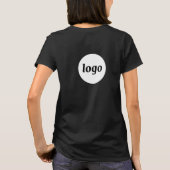 Simple Logo Crest and Back Promotional Business T-shirt (Achterkant)