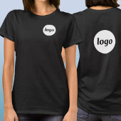 Simple Logo Crest and Back Promotional Business T-shirt