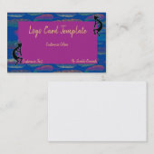 Simple Logo Kokopelli Feathers Visitekaartje (Voorkant / Achterkant)