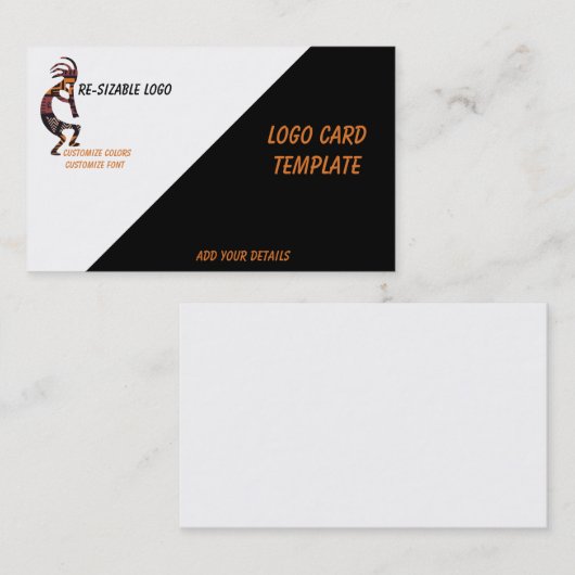 Simple Logo Kokopelli Visitekaartje (Voorkant / Achterkant)