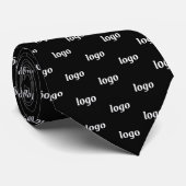 Simple Logo Pattern Business Stropdas (Opgerold)