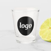 Simple Logo Promotional Business Branding Shot Glas (Voorkant)