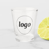 Simple Logo Promotional Business Branding Shot Glas (Voorkant)