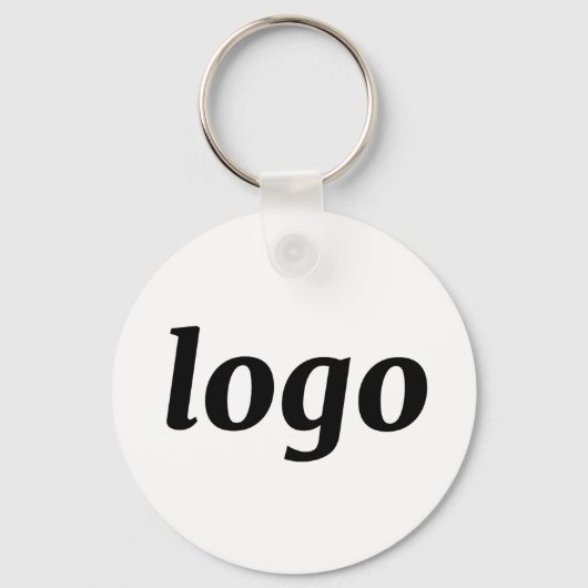 Simple Logo QR Code Business Branding Promotional Sleutelhanger (Voorkant)