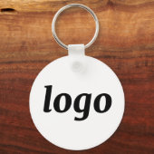 Simple Logo QR Code Business Branding Promotional Sleutelhanger (Voorkant)