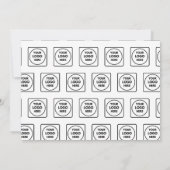 Simple Logo QR Code Business Note Card Notitiekaartje (Achterkant)