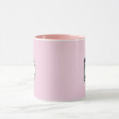 Simple Logo QR Code Business Pink Mok (Midden)