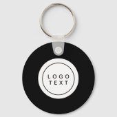 Simple Logo QR Code Business Promotional Keychain (Voorkant)