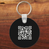Simple Logo QR Code Business Promotional Keychain (Achterkant)