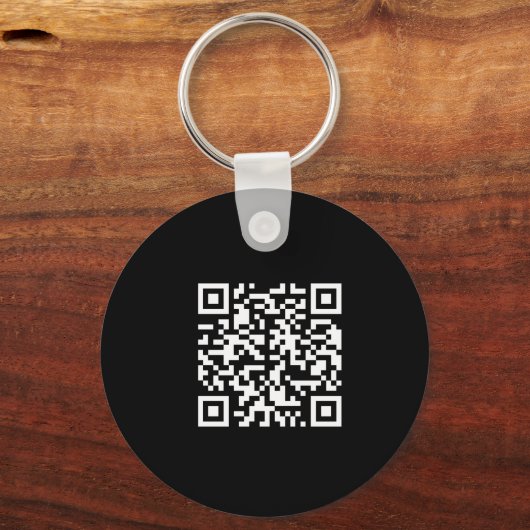 Simple Logo QR Code Business Promotional Keychain (Achterkant)