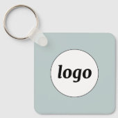Simple Logo QR Code Business Sleutelhanger (Voorkant)