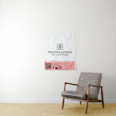 Simple Logo QR Vendor Event Promotional Display Wandkleed (In situ)