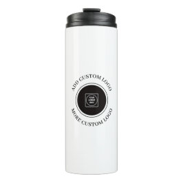 Simple Logo Text Blush Pink Business Branding Thermosbeker