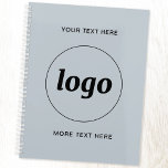 Simple Logo Text Powder Blue Planner<br><div class="desc">Eenvoudig logo en aangepast tekstontwerp om merkloyaliteit te bevorderen en uw kleine bedrijf te promoten. Vervang de logo door uw eigen tekst en wijzig of verwijder de bovenste en onderste tekst aan de voorkant om deze aan te passen. Perfect voor gebruik in uw bedrijf, voor promotionele doeleinden en om te...</div>