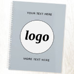 Simple Logo Text Powder Blue Planner<br><div class="desc">Eenvoudig logo en aangepast tekstontwerp om merkloyaliteit te bevorderen en uw kleine bedrijf te promoten. Vervang de logo door uw eigen tekst en wijzig of verwijder de bovenste en onderste tekst aan de voorkant om deze aan te passen. Perfect voor gebruik in uw bedrijf, voor promotionele doeleinden en om te...</div>