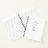 Simple Logo website Text QR CODE Website Notitieboek (Binnen)